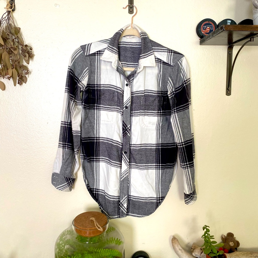 Athleta XS plaid flannel
